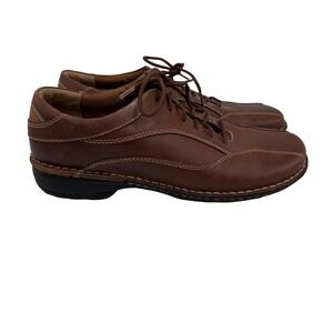 Rockport Womens Brown Leather Lace Up Oxfords Shoes Preppy Teacher Size 8.5 M
